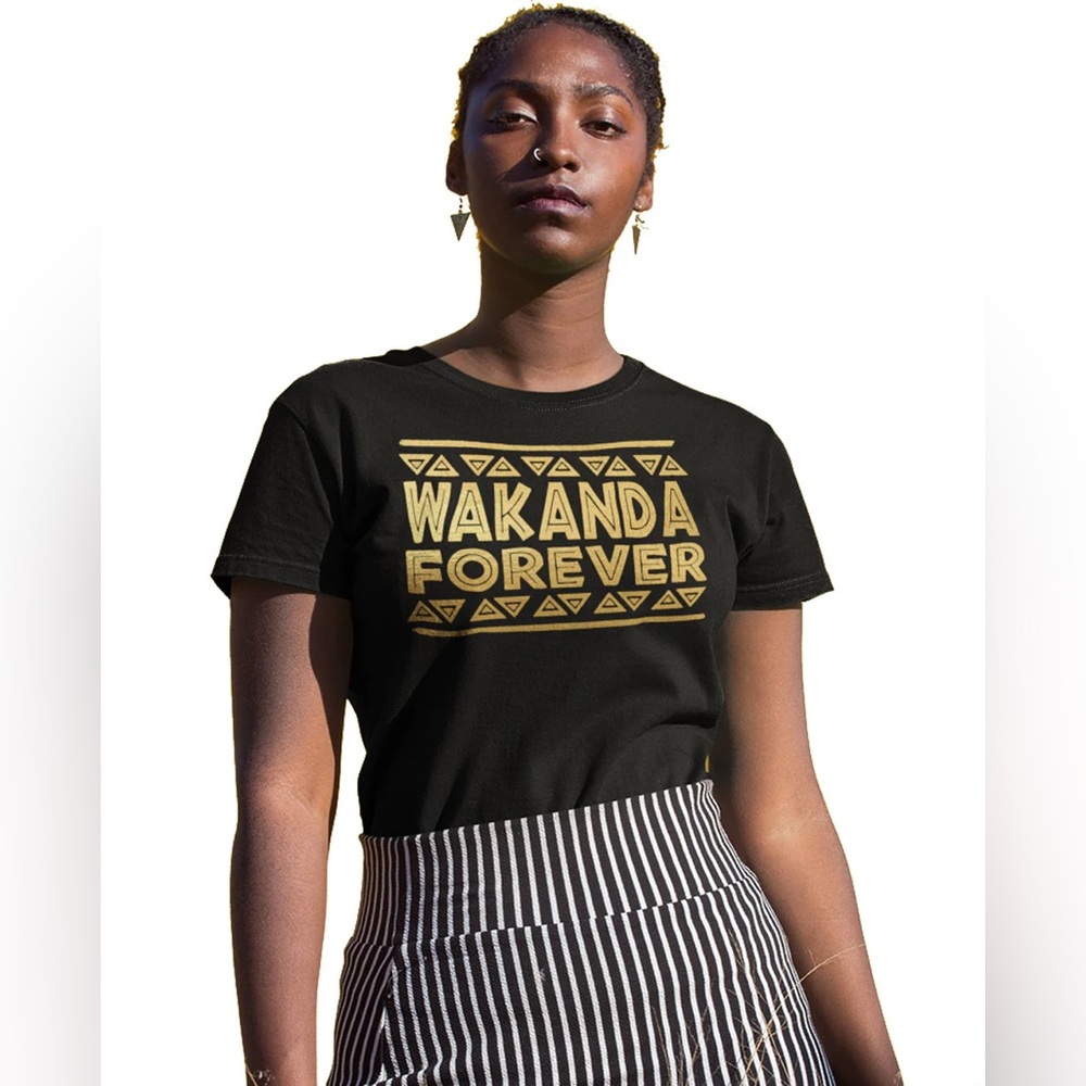 Bundle Set of Wakanda Forever & All Black Everything Tees